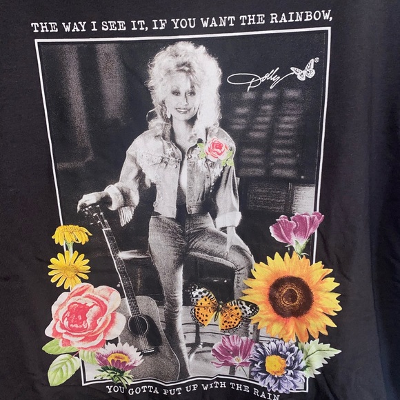 Dolly Parton Black T Shirt - Size M - Picture 2 of 4